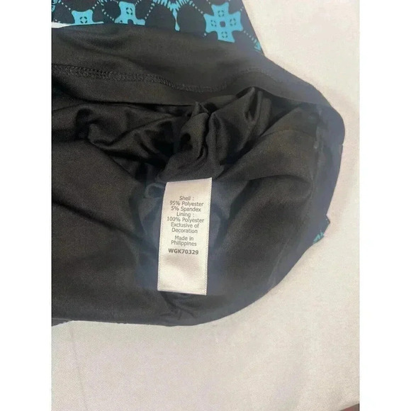 Magnolia Grace Sleeveless Black and Teal Dress Size Large - Picture 7 of 9